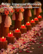 5plots Flameless Candles, 50Pcs Tea Lights Candles Battery Operated, Flameless Tealight Candles, Electric Tea Lights Votive Candles - Red - 1.5" x 1.25"- No Flicker