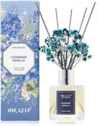Airkeep Reed Diffuser Set/Cashmere Vanilla/6.76 fl oz(200ml)/1 Pack/Home & Office Decor Aromatherapy Diffuser Oil Gift Set