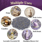 12.5OZ Sukh Lavender Dried Buds - Sachets for Drawers and Closets, Flowers Sachet Bags With Fresh Scents for Party, Birthday, Bridal Shower Bulk