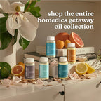 Homedics SereneScent Maldives Escape, Fresh & Woody Home Fragrance Oil, 120 ml, for use with Homedics SereneScent Waterless Diffuser (ARMH-970/973), Clean & Natural, up to 100% USDA Biobased