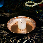 Copper Offering Prayer Ritual Bowl Plate - Great for use Meditation,Smudging, Incense,Candle Dish, Ash Catcher,Witches,Jewelry Dish (Ephesians 6:18-19)