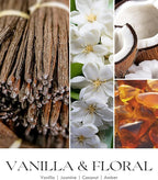 AOOVOO Vanilla Scented Candles for Women - Aromatherapy Candle with Crystals Inside, 10oz Soy Candles for Home Scented, Gifts for Women Mom