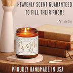Wedding Gifts for Couples 2025, Bridal Shower Gifts from Bride - 'Mr & Mrs Est. 2025 Candle, w/Champagne on Ice I Wedding Shower for Newlyweds I 50Hr Burn, USA Made