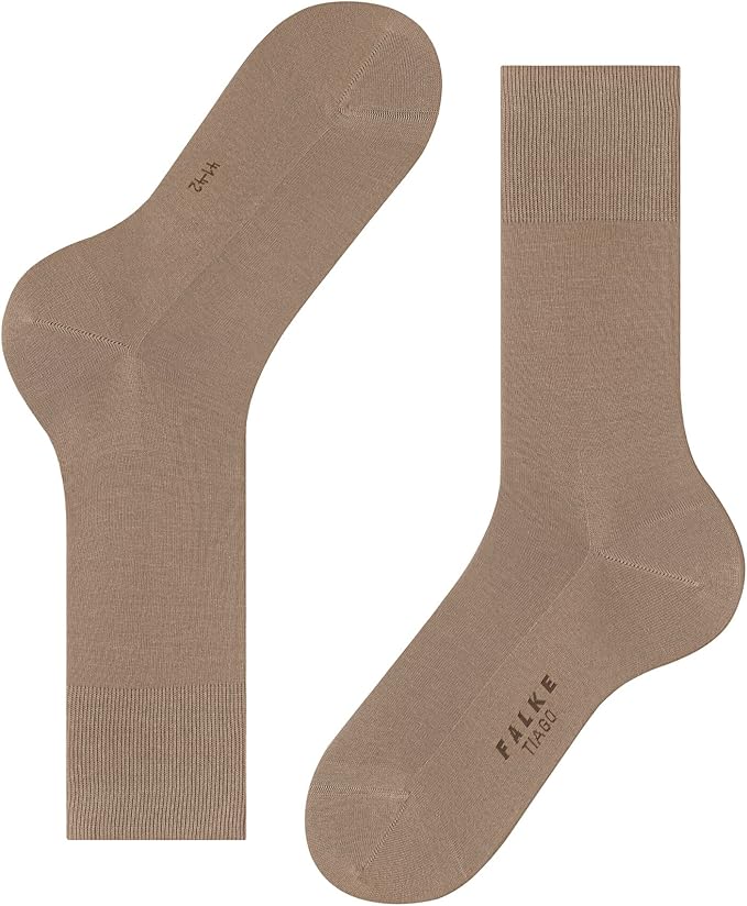 FALKE Men's Tiago Dress Socks, Sustainable Cotton, Crew, 1 Pair
