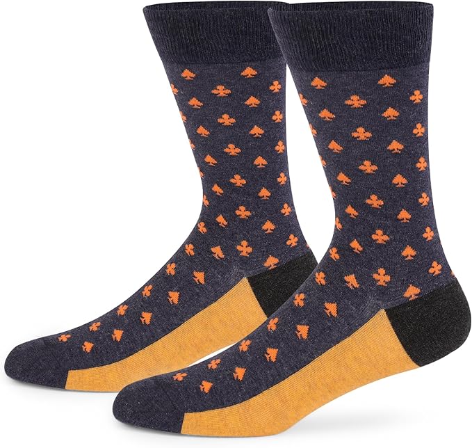 HHX YONLEE Dress Socks 5/6/10 Pairs Crew Argyle Colorful Cotton Novelty Casual Happy Fun