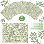 10 Sheets Drawer Liners for Dresser Scented Drawer Liners Non Adhesive Scented Paper for Fragrant Home Shelf Closet(Linen,Greenery)