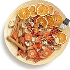 Fall Potpourri Bowl Filler - Dried Orange Slices & Cinnamon Sticks, Decorative Bowl Vase Filler, Orange Scented Potpourri Dried Flowers, Autumn popurri Bags for Harvest Farmhouse Decor Hostess Gift