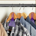 French Lavender Sachets for Drawers and Closets Fresh Scents, Set of 16, Home Fragrance Sachet for Wardrobes Closets, Purple, LV-A-1