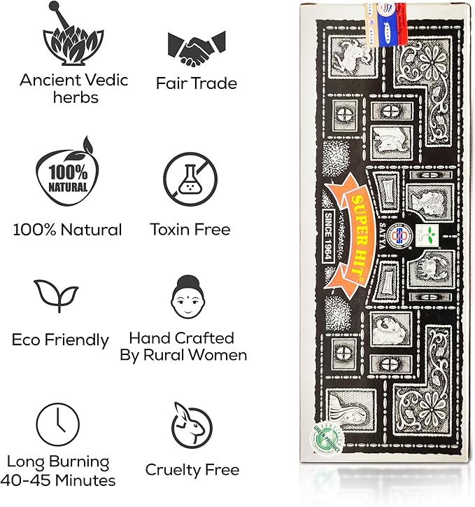 Satya Super Hit Sticks 250g Pack – Satya BNG (Bangalore) with Raajsee Holder Bundle | Natural Nag Champa Aromatic Sticks