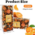 SCENTORINI Potpourri Bags, Citrus Scent, Potpourri Vase Filler, 10.44 oz, 2 Pack Home Fragrance Sachet Dried Flower, Bowl Fillers for Home Bathroom Coastal Decor
