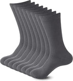 Sock Amazing Unisex Bamboo Rayon Socks Super Soft Black Crew Socks 8 Pack