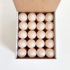 Unscented Votive Candles, Clean-Burning Votive Candles, Long-Lasting 14-16 Hour Burn Time, Ideal for Weddings, Home Décor, Spa, and Events, Made in USA, Box of 20, Ivory