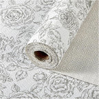 Shelf and Drawer Liner, Kitchen Cabinet Liners Non-Adhesive Thick Non-Slip Waterproof Washable Fragrant Mats Protect Dresser Shelves Cupboard Bathroom Cabinets, Black Rose, 12 in X 20 FT