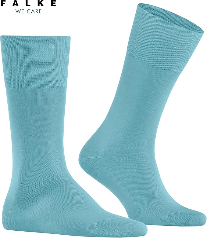 FALKE Men's Tiago Dress Socks, Sustainable Cotton, Crew, 1 Pair