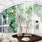 Urban Naturals Smoked Vanilla Scented Oil Reed Diffuser Refill with Free Set of Reed Sticks! A Vanilla Bean, Sandalwood & Leather Scent, 4 oz