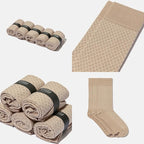 VRD Men’s Dress Socks, Bamboo 5-Pack Mens Socks, Mid Calf Length, Crew Socks Gift for Men Shoe Size 8-13