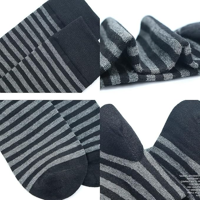 DRASEX Men's Dress Socks Funky Colorful Pattern Cotton Novelty Casual Crew Socks