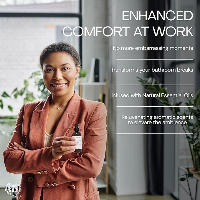 Muse Apothecary Flush Ritual - Aromatic & Refreshing Toilet Spray, Use Before You Go, 8 oz, Infused with Natural Essential Oils - Aloe + Eucalyptus + Lavender