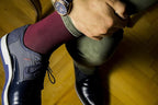 Hugh Ugoli Men's Bamboo Dress Socks for Business & Trouser, Thin & Seamless Crew Socks, 4 Pairs with Gift Box, Shoe Size 8-12