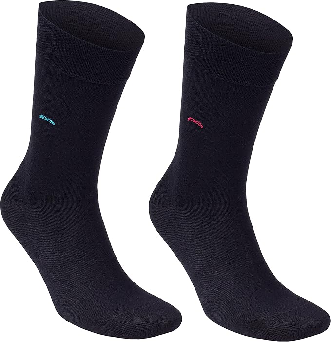 Men’s Dress and Trouser Socks – Premium Rayon Made From Bamboo, Crew Socks (6 pair + Gift box)