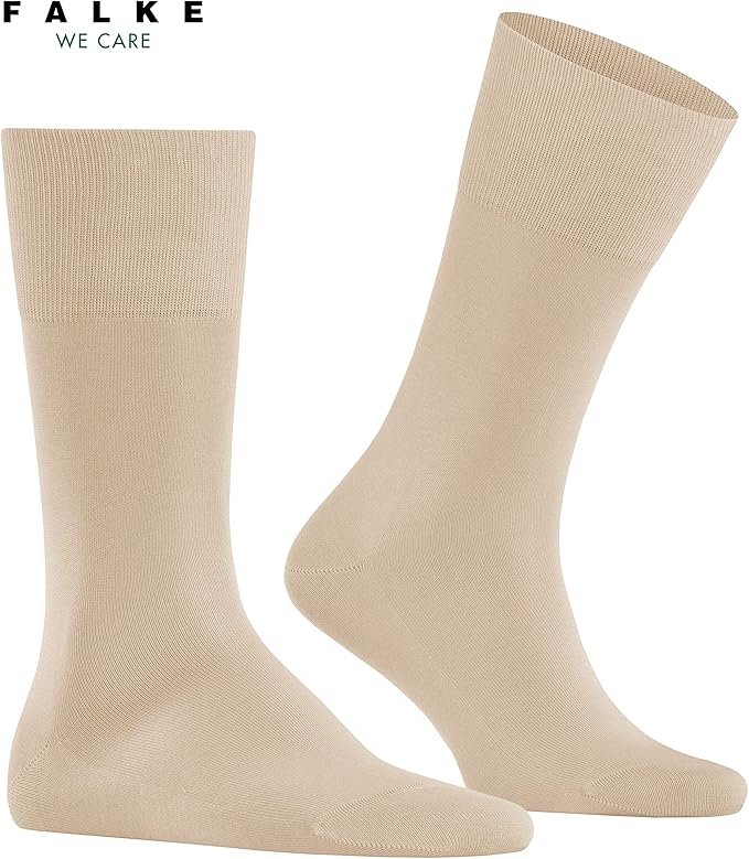 FALKE Men's Tiago Dress Socks, Sustainable Cotton, Crew, 1 Pair