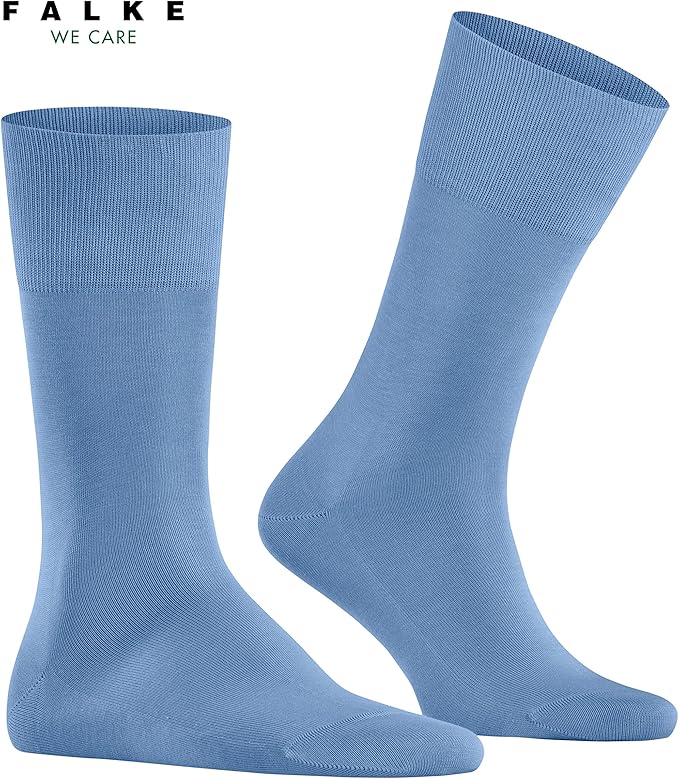 FALKE Men's Tiago Dress Socks, Sustainable Cotton, Crew, 1 Pair