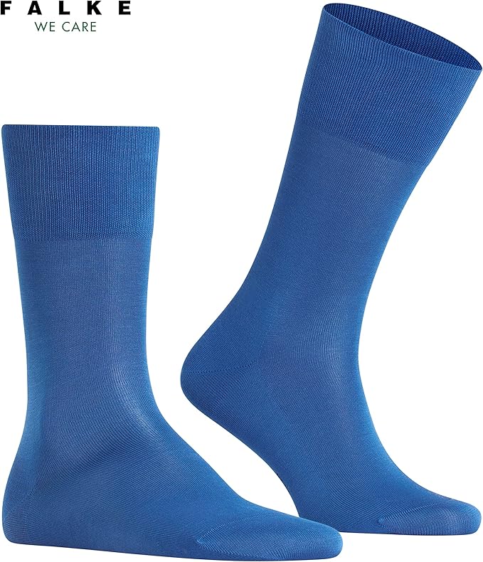 FALKE Men's Tiago Dress Socks, Sustainable Cotton, Crew, 1 Pair