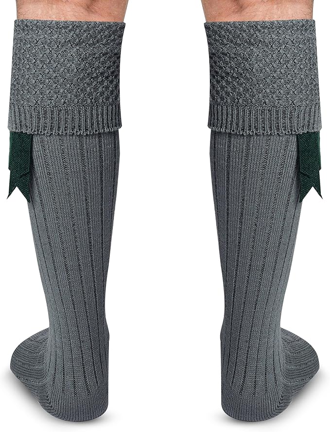 DSS KILTS-Kilt Hose, Tradional Scottish Kilt Scocks Wool Blend, Bubbled Design Kilt Socks for USA Shoe Sizes