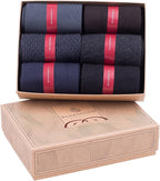 Men’s Dress and Trouser Socks – Premium Rayon Made From Bamboo, Crew Socks (6 pair + Gift box)