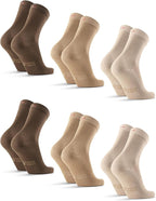 DANISH ENDURANCE Viscose Dress Socks, Premium, Soft, Breathable, Dress Socks for Men & Women, Unisex, 6-Pack
