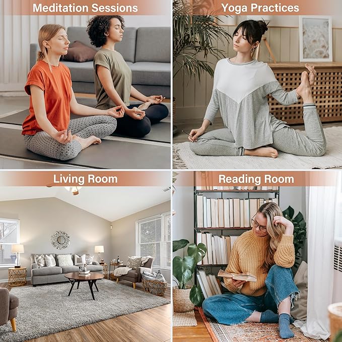 ZenBless Incense Holder Multifunction Incense Burner for Burning Palo Santo,Sage Smudge, Incense Sticks,Handcrafted Ceramic Moon Phase Insence-Stick Holder, Ideal for Spiritual Meditation Yoga Gift