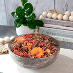Fragrance Potpourri Bag Home Décor | Floral Petals Vase & Bowl Filler Decoration (Orange)
