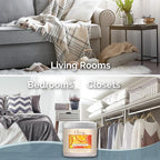 Clear Air Odor Absorber Gel - 15 oz, Pack of 2 - Air Freshener Absorbs and Eliminates Odors in Bathrooms, Cars, Boats, RVs and Pet Areas - Made with Essential Oils - Citrus Grove Scent