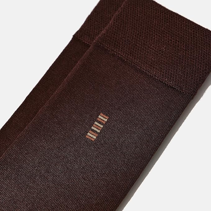 VRD Men’s Dress Socks, Bamboo 5-Pack Mens Socks, Mid Calf Length, Crew Socks Gift for Men Shoe Size 8-13