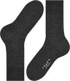 FALKE Men's Airport Dress Socks, Premium Merino Wool Cotton Blend, Sustainable Luxury, Eco-Friendly Business Casual, 1 Pair