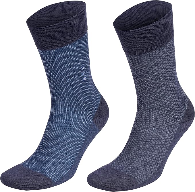 Men’s Lightweight Dress and Trouser Socks – Rayon Made From Bamboo, Odor Free & Breathable(3 or 8 pairs + Gift box)