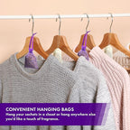 Bag of 12 Sachets Dried Lavender Flower Lavender Sachets for Drawers and Closets, LV-B-1