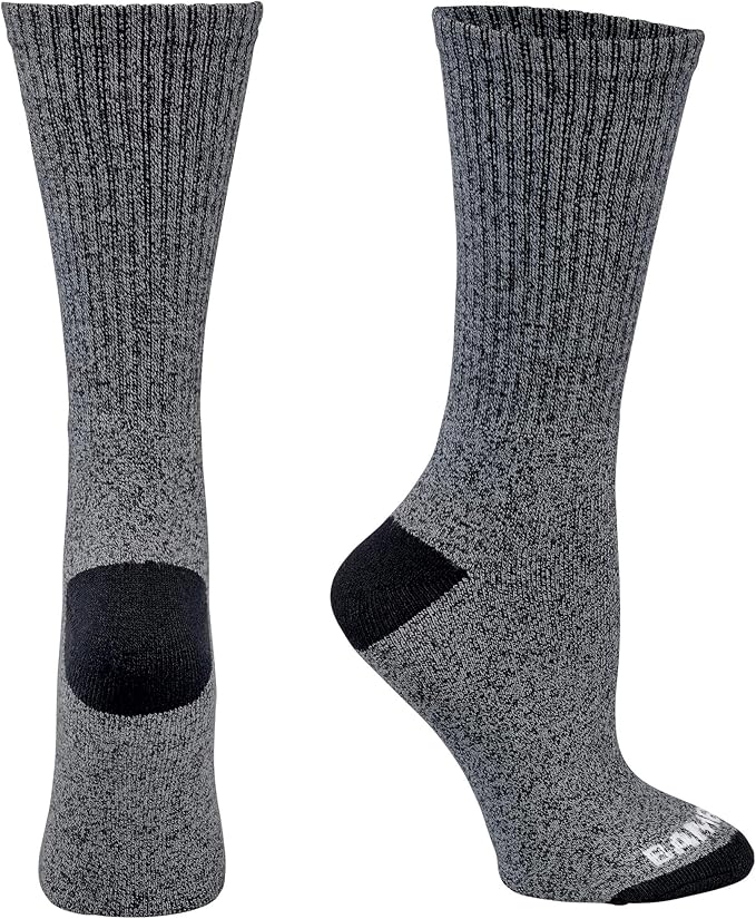 Bamboo Sports Premium Bamboo Crew Work Socks- Moisture Wicking, Odor Eliminating