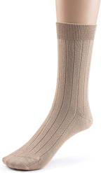 Modal Mens Crew Socks, Formal Mid-Length Dress Calf Socks 2 or 4 Pk