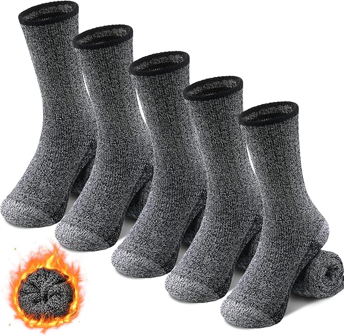 Wool Socks Mens - Extra Thick Winter Warm Merino Thermal Socks for Men