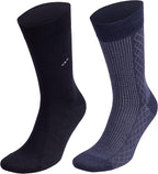 Men’s Dress and Trouser Socks – Premium Rayon Made From Bamboo, Crew Socks (6 pair + Gift box)