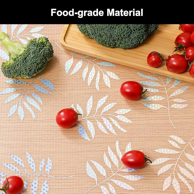 Cooyes Shelf Liner – Premium Non-Adhesive Cabinet & Drawer Liner for Kitchen – Waterproof Shelf Paper with Modern Pattern – Durable EVA Cabinet Mat – Easy to Cut