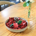 Qingbei Rina Potpourri Bags,Cinnamon Scented Red Potpourri Bowl Filler, Dried Flowers Home Fragrance Sachet of Petal,Vase Filler Decor,8.4 oz(Red)