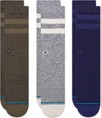 Stance Casual Cotton Crew Joven Socks 3-Pack, Cotton Blend and Cushioning Arch Support