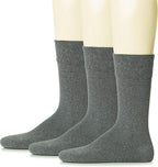 Hugh Ugoli Mens Cotton Dress Socks, Plain Colors, Regular Fit, Crew, Casual Socks, Shoe Size 6 to 15 (3 Pack)