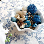 Qingbei Rina Summer Potpourri Bags, Ocean Breeze Scented Potpourri Bowl Filler,Beach Coastal Blue Vase Filler,Home Fragrance Sachet of Petal,Bathroom Easter Decor,9.9 Oz