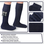 DSS KILTS-Kilt Hose, Tradional Scottish Kilt Scocks Wool Blend, Bubbled Design Kilt Socks for USA Shoe Sizes