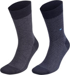 Men’s Dress and Trouser Socks – Premium Rayon Made From Bamboo, Crew Socks (6 pair + Gift box)
