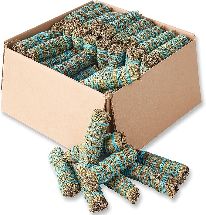 Rosemary Smudge Sticks 4 Inch | Rosemary Sage Smudging Wands | Wholesale Sage Bulk Sage Kit | Salvia Blanca para Limpiar | Sustainably Sourced California Sage