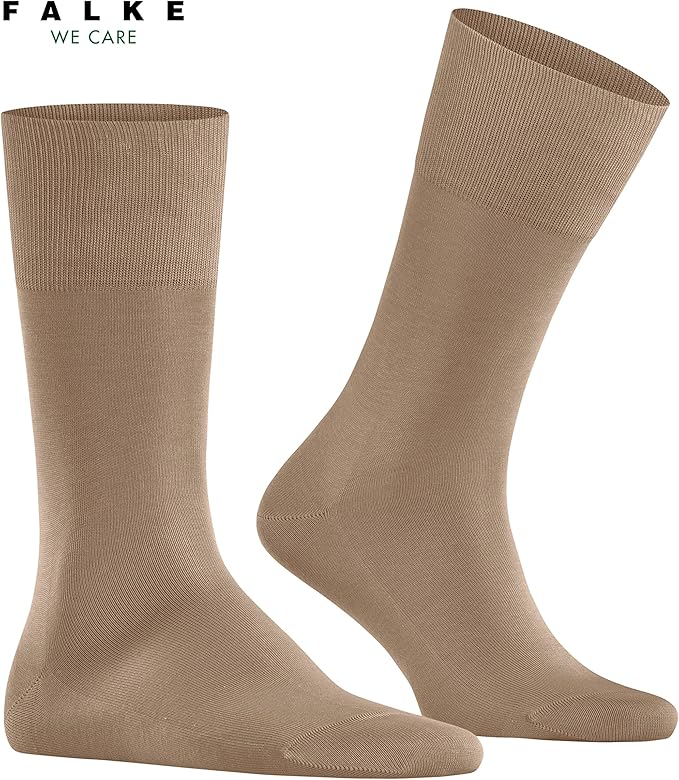 FALKE Men's Tiago Dress Socks, Sustainable Cotton, Crew, 1 Pair